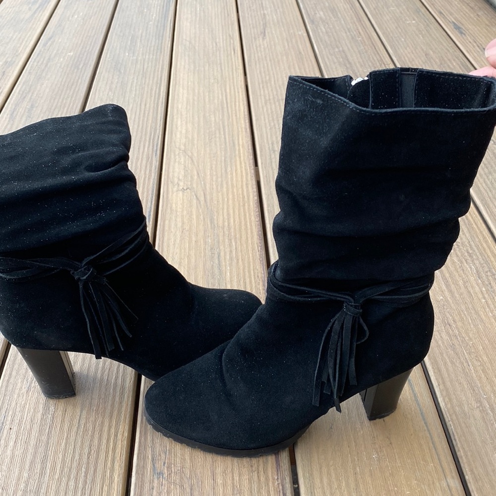 🖤 Artica by Browns waterproof winter poof back suede black boots